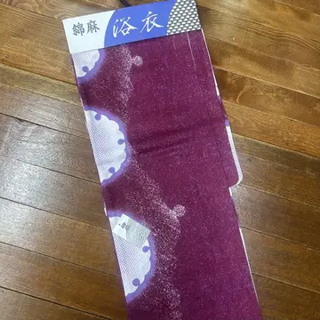 미사용 새상품, 기성복 유카타, 면 린넨, 크림슨