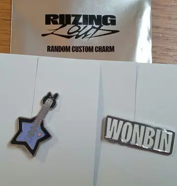 RIIZE 원빈 RIIZING LOUD 커스텀 참 2종 세트