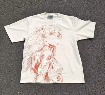 에반게리온 아스카 T셔츠 size 3XL 화이트 미사용