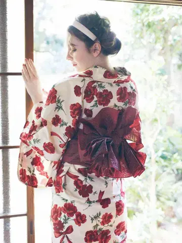 메종 드 플뢰르 유카타 여름을 알리는 코크리코 꽃 유카타