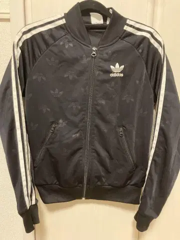 adidas 블랙 저지 트레포일