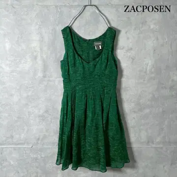 ZAC POSEN 미국제 시어 슬리브리스 원피스 N1213