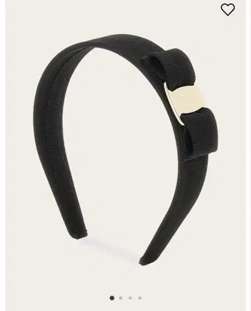 FERRAGAMO 블랙 머리띠