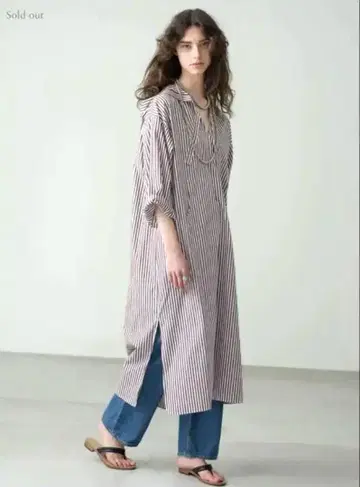 론 헤르만 별주 Mexipa 스트라이프 파카 드레스