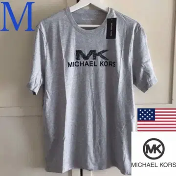 레어 새상품 마이클코어스 USA 로고 티셔츠 M 그레이