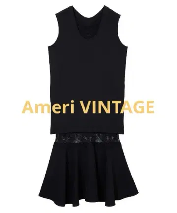 택 포함 새상품 Ameri vintage 2way 원피스 세트