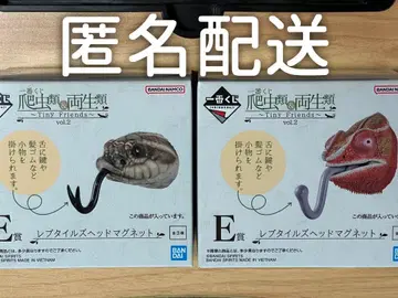 제일복권 파충류&양서류 vol.2 E상 레프타일즈 헤드 마그넷 2종 세트