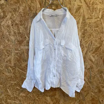 AE8572 ZARA 자라 긴팔 셔츠 화이트 여성용 26 포스