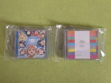 러브 라이브! 시리즈 15주년 기획 미니 CD 참 키링 Aqours 세트