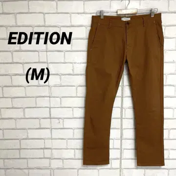 EDITION 에디션 슬림 치노 팬츠 브라운 계열 남성용 캐주얼 팬츠