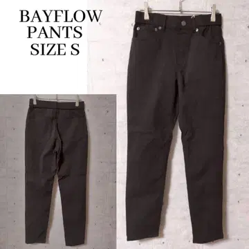 BAYFLOW 컬러 슬림 팬츠 블랙 S
