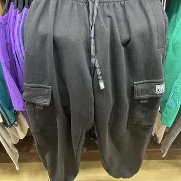 PRO CLUB 블랙 조거 팬츠 L