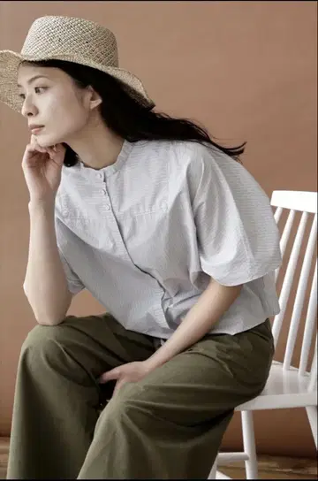 휴먼 우먼 밴드 카라 스트라이프
