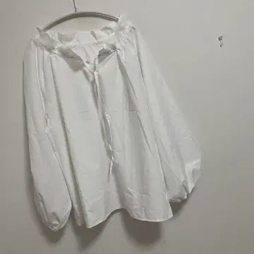 플로리아 프릴 스탠드 카라 볼륨 슬리브 블라우스 포멀 세레모니
