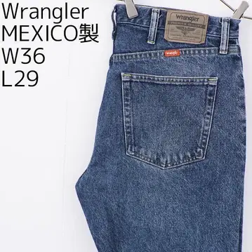 Wrangler 랭글러 W36 블루 데님 하의 수염 파랑 11796