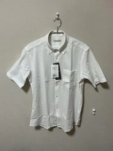 미사용 새상품 UNITED ARROWS 피케 셔츠 버튼 다운 셔츠 화이트
