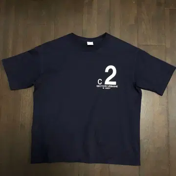 c2 SECTION URBAINE 빅 실루엣 T셔츠 네이비