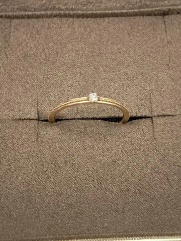 agete K10 다이아몬드 반지 0.03ct 5호