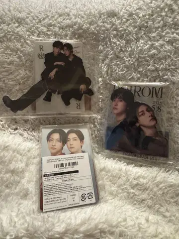 ROIROM 아크릴 스탠드 트레이딩 카드 3개 세트