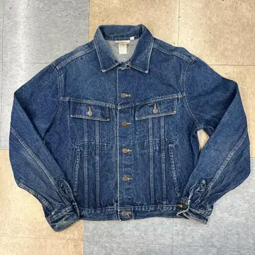 70-80s 데키즈 USA제 화이트 택 데님 자켓 빈티지 44