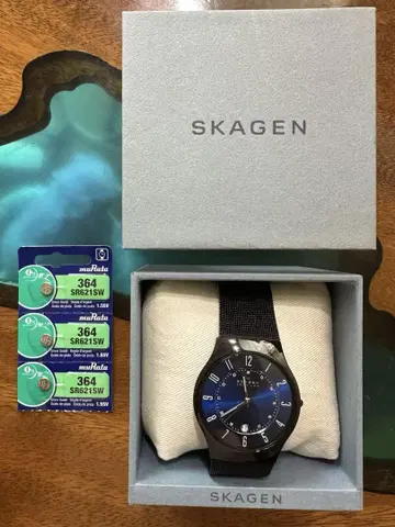 [배터리 교환 완료] SKAGEN T233XLTMN 쿼츠 손목시계