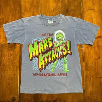 MARS ATTACKS! 마즈 어택 빈티지 구제 의류 티셔츠 영화