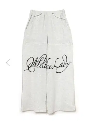 멜트더레이디 logo slit pants