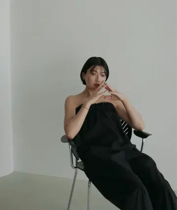 아누크 Cutoff Bare Combinaison 블랙 36