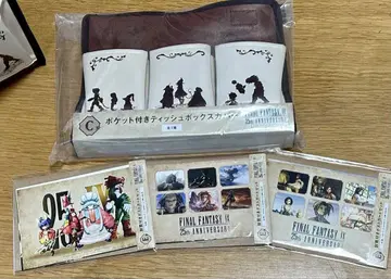 FF9 제일복권 C상 티슈 박스 커버, E상 엽서 세트 3종 새상품