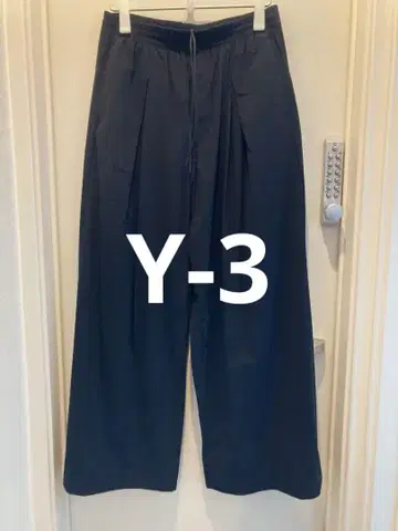 Y-3 블랙 와이드 팬츠 Y-3