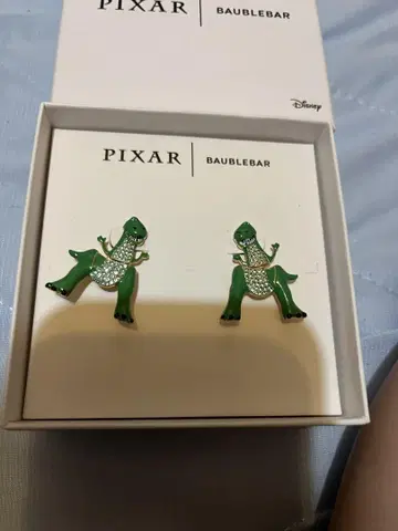 PIXAR BAUBLEBAR 토이스토리 렉스 귀걸이 공룡 미사용 REX