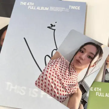 TWICE 친필 사인 채영 THIS IS FOR 4