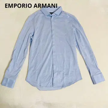 EMPORIO ARMANI 아르마니 셔츠 스카이블루 신축성 스트레치
