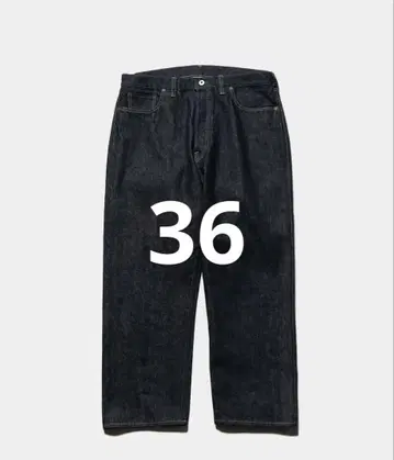a.presse WASHED DENIM WIDE PANTS 대전 모델