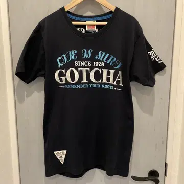 GOTCHA 네이비 티셔츠 L 사이즈