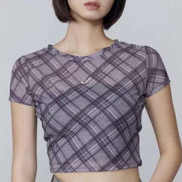 핏 시어 크롭 탑 EMODA