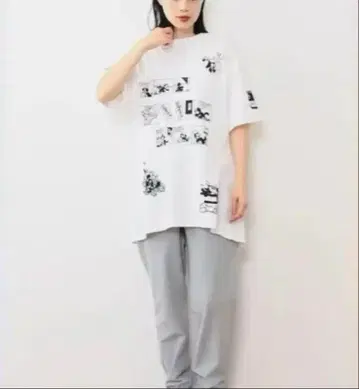 빔즈 보이 Felix the Cat 오버 사이즈 티셔츠