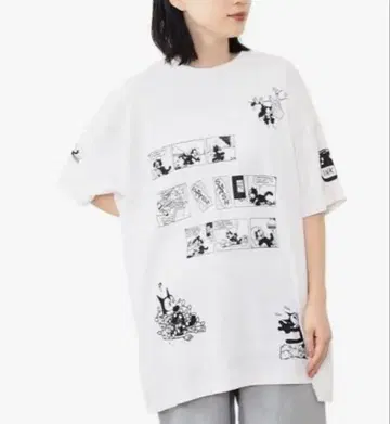 BEAMSBOY 빔즈 보이 Felix the Cat 오버 사이즈 티셔츠