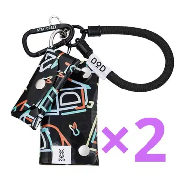 DOD PVC 지갑 세트 BLACK 미개봉 새상품 남녀 공용 2개 세트