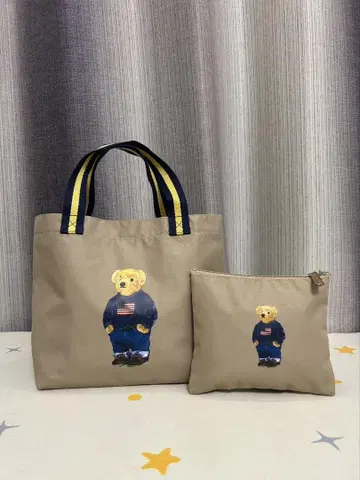 [새상품] POLO RALPH LAUREN 폴로베어 토트백 파우치 포함