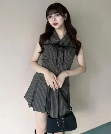 슬리브리스 셔츠 미니 원피스 OLIVE des OLIVE