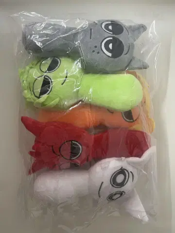 새상품 5개 세트 스플런키 봉제 인형 스트랩 포함 sprunki