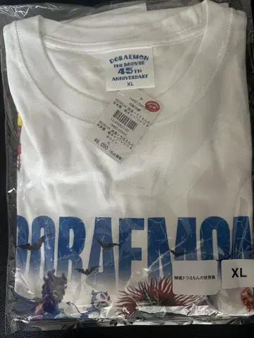 영화 도라에몽 세계전 적 캐릭터 T셔츠 블랙 XL