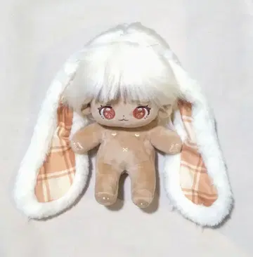 무속성 봉제 인형 옷 갈아입기 20cm 갈색 스켈레톤 포함 토끼