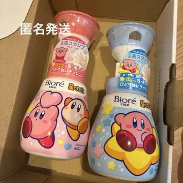 새상품 비오레 u 별의 커비 핸드 소프 거품 스탬프 하트 별