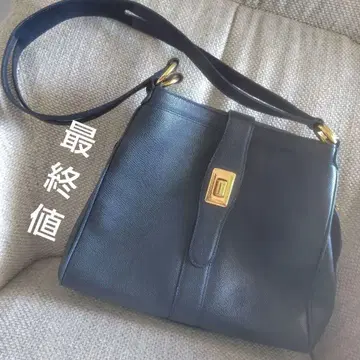 모라비토 네이비 가죽 숄더백 (메루카리 택배)