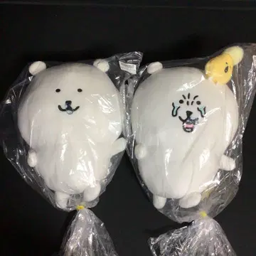 나가노 캐릭터즈 꽃가루 알레르기 BIG 봉제 인형 2종 세트 나가노의 곰