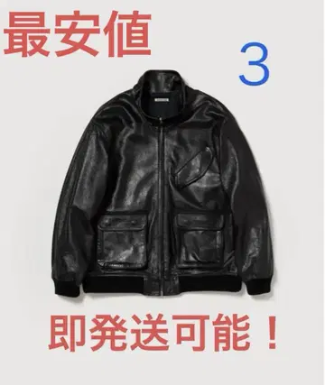 오라리 AURALEE LAMB LEATHER ZIP BLOUSON 3