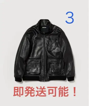 오라리 AURALEE LAMB LEATHER ZIP BLOUSON 3