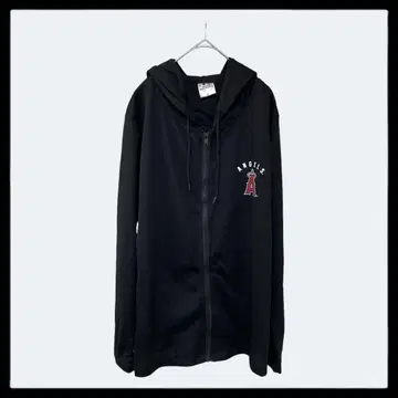 1598 ANGELS 엔젤스 [ M ] 긴팔 후드 후드티 겉옷 야구 블랙